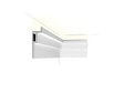 ORAC DECOR - C396 STEPS Corniche Plafond pour éclairage indirect et cache tringle à rideau Orac Decor - 18,5x6,1x200cm (h x p x L) - moulure décorative polyuréthane Carton complet - vignette