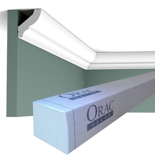ORAC DECOR - CB501 Corniche plafond Orac Decor - 4,1x3,5x200cm (h x p x L) - polystyrène Carton complet - large