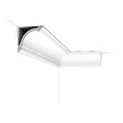 ORAC DECOR - CB512 Corniche plafond Orac Decor - 9x9x200cm (h x p x L) - moulure décorative polystyrène Carton complet - vignette