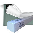 ORAC DECOR - CB512 Corniche plafond Orac Decor - 9x9x200cm (h x p x L) - moulure décorative polystyrène Carton complet - vignette