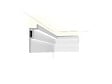 ORAC DECOR - C396 STEPS Corniche Plafond pour éclairage indirect et cache tringle à rideau Orac Decor - 18,5x6,1x200cm (h x p x L) - moulure décorative polyuréthane Pack 2 pièces - vignette
