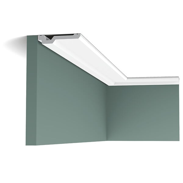 ORAC DECOR - Corniche Plate Simple C356 - L200 X H2 X L10 - Orac Decor - large