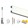 ARTITEQ - Cimaise Box Artiteq Click PREMIUM - Kit accrochage tableau 4 mètres , Blanc mat à peindre - vignette