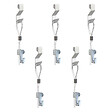 ARTITEQ - Pack de 5 kit d'accrochages tableaux Artiteq - suspension sur grilles, panneaux, cloisons - Max 4kg - vignette