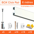 ARTITEQ - Cimaise Box Artiteq Click PREMIUM - Kit accrochage tableau 10 mètres , Blanc laqué - vignette
