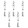 ARTITEQ - Pack de 5 kit d'accrochages tableaux Artiteq - suspension sur grilles, panneaux, cloisons - Max 15kg - vignette