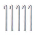 ARTITEQ - Tige carrée droite alu blanche 20 kg - 4 mm - Accessoire Cimaise Tableau 150 cm , Pack de 5 - vignette