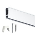 ARTITEQ - Cimaises XPO Rail 200cm + clips + vis et chevilles multimatériaux - Cimaise Tableau Artiteq Noir - vignette