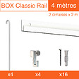 ARTITEQ - Cimaise Box Artiteq Classic ÉCO + tiges - Kit accrochage tableau 4 mètres - vignette