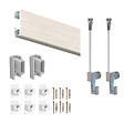 ARTITEQ - Cimaise Box ÉCO Click Rail 200 cm - Kit tout en un Blanc laqué - vignette