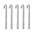 ARTITEQ - Pack 5 tiges carrées droites alu 20 kg - 4 mm - Accessoire Cimaise Tableau Blanc laqué / 100 cm - vignette