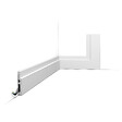 ORAC DECOR - SX187 Plinthe Orac Decor - 7,5x1,2x200cm (h x p x L) - plinthe décorative polymère Pack 2 pièces - vignette