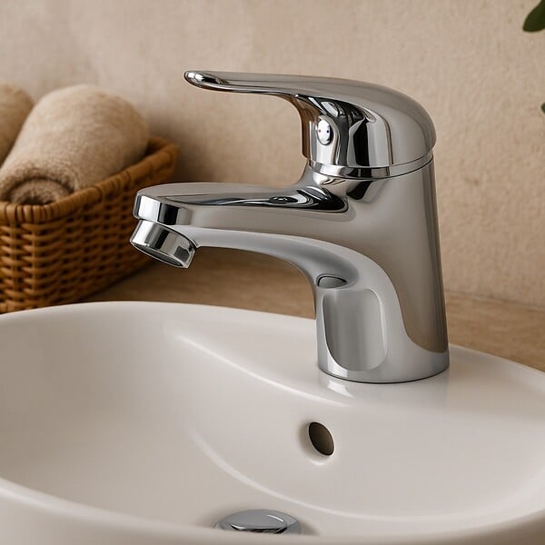 ESSEBAGNO - If mitigeur lavabo bas chrome - large