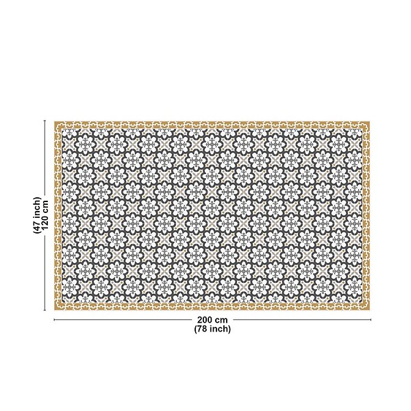 99DECO - Tapis antidérapant - Cassandre - vinyle - int./ext. - Multicolore - 120x200cm - large