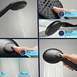GROHE - Douchette 2 jets Vitalio Start 110 noir mat + Flexible 1750 mm - vignette