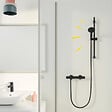 GROHE - Douchette 2 jets Vitalio Start 110 noir mat + Flexible 1750 mm - vignette