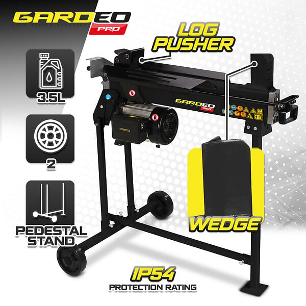 GARDEO PRO - Fendeur de bûches horizontal 2200 W - 6 tonnes sur pieds. - large