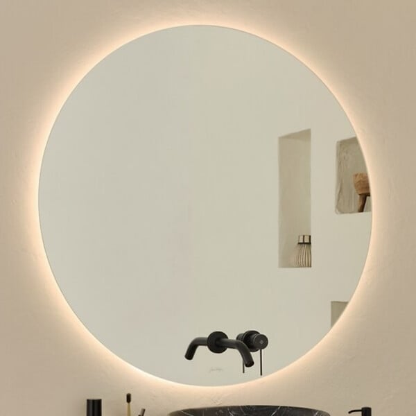 JACOB DELAFON - Miroir LED rond Grands Boulevards 2 trous - large