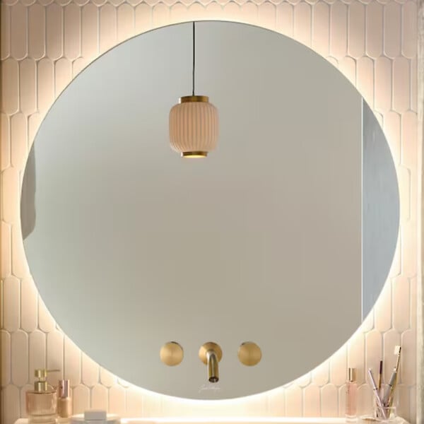 JACOB DELAFON - Miroir LED rond Grands Boulevards 3 trous - large