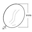 JACOB DELAFON - Miroir LED rond Grands Boulevards 3 trous - vignette