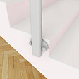 AICA SANITAIRE - Poteau de garde-corps - Pour intérieur et extérieur - Aluminium argenté - Fixation latérale - vignette