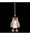 FEERIC LIGHTS & CHRISTMAS - Sujet de Noël à suspendre Hibou en bois H 9 cm - vignette