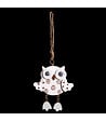 FEERIC LIGHTS & CHRISTMAS - Sujet de Noël à suspendre Hibou en bois H 9 cm - vignette