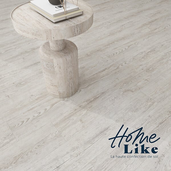 HOMELIKE - Lame SPC clic ECO50 - Blanche - L.4,8mm - large