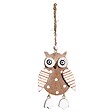 FEERIC LIGHTS & CHRISTMAS - Sujet de Noël à suspendre Hibou en bois H 9 cm - vignette