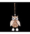 FEERIC LIGHTS & CHRISTMAS - Sujet de Noël à suspendre Hibou en bois H 9 cm - vignette