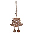 FEERIC LIGHTS & CHRISTMAS - Sujet de Noël à suspendre Hibou en bois H 9 cm - vignette