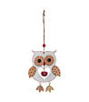 FEERIC LIGHTS & CHRISTMAS - Sujet de Noël à suspendre Hibou ajouré avec grelot H 14 cm - vignette