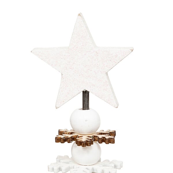 FEERIC LIGHTS & CHRISTMAS - Sapin de Noël en Bois Blanc et Naturel H 46 cm - large