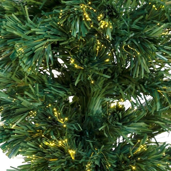 FEERIC LIGHTS & CHRISTMAS - Arche Lumineux Sapin de Noël Vert avec 2 pieds en métal 136 LED H 240 cm - large
