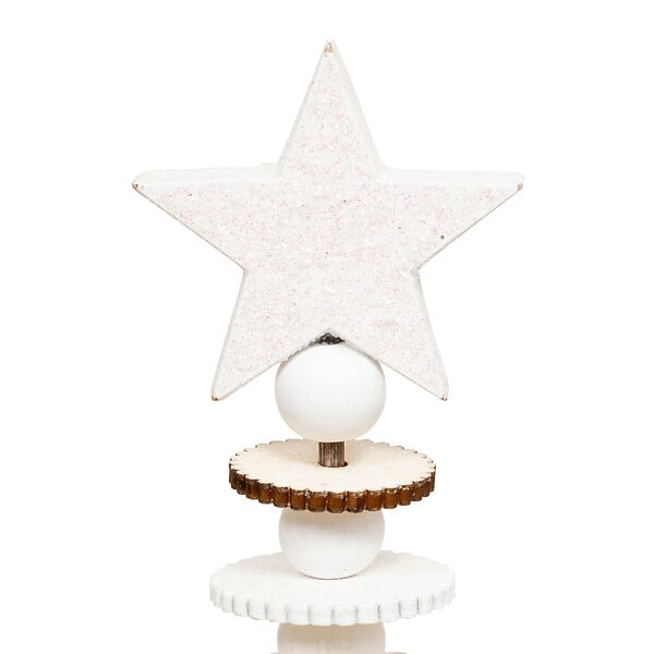 FEERIC LIGHTS & CHRISTMAS - Sapin de Noël en Bois Blanc et Naturel H 36 cm - large