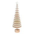 FEERIC LIGHTS & CHRISTMAS - Sapin de Noël en Bois Blanc et Naturel H 46 cm - vignette