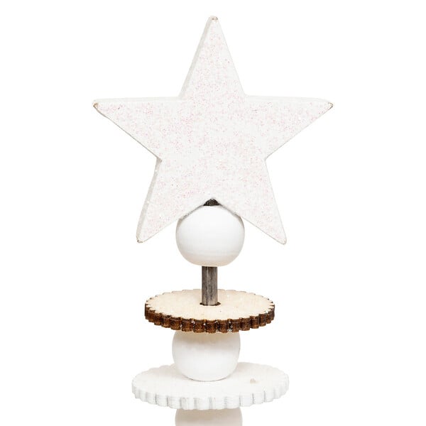 FEERIC LIGHTS & CHRISTMAS - Sapin de Noël en Bois Blanc et Naturel H 46 cm - large