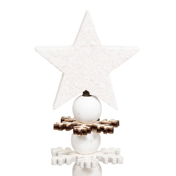 FEERIC LIGHTS & CHRISTMAS - Sapin de Noël en Bois Blanc et Naturel H 36 cm - large