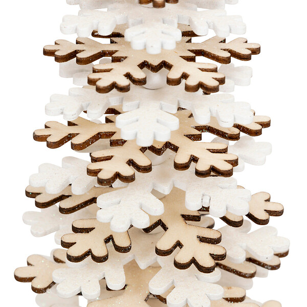FEERIC LIGHTS & CHRISTMAS - Sapin de Noël en Bois Blanc et Naturel H 36 cm - large