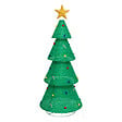 FEERIC LIGHTS & CHRISTMAS - Sapin lumineux 200 LED Blanc froid avec déco  H 190 cm - vignette