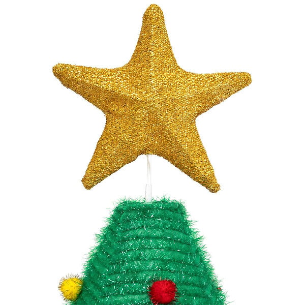 FEERIC LIGHTS & CHRISTMAS - Sapin lumineux 200 LED Blanc froid avec déco  H 190 cm - large