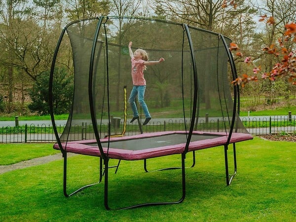 EXIT TOYS - Trampoline Silhouette rectangulaire 244 x 366 cm Rose - Exit Toys - large