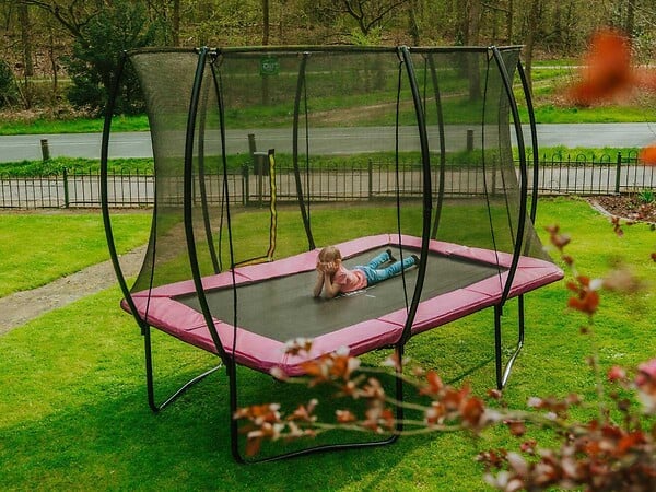 EXIT TOYS - Trampoline Silhouette rectangulaire 244 x 366 cm Rose - Exit Toys - large