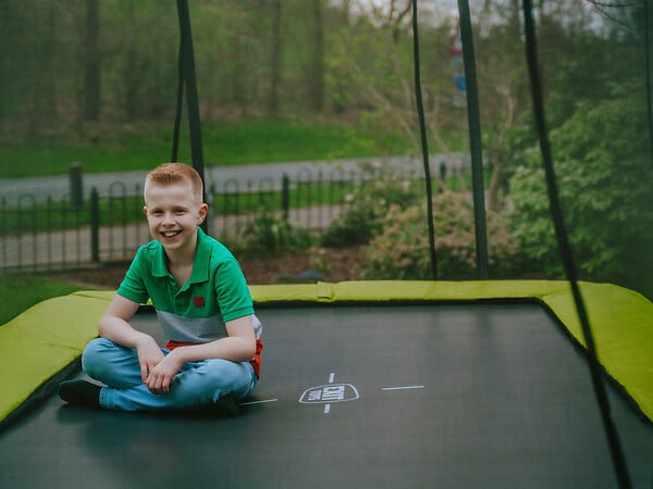 EXIT TOYS - Trampoline Silhouette rectangulaire 244 x 366 cm Vert - Exit Toys - large