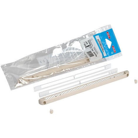 ANJOS - Kit entrée d'air autoréglable VM-G30CEA 30m³ ANJOS Déflecteur+régulateur+4 vis+4 cache vis - Beige - 0807BE - large