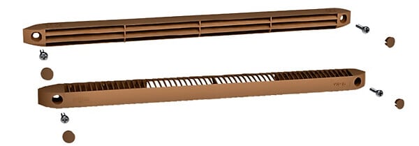 ANJOS - Kit entrée d'air autoréglable VM-G30CEA 30m³ ANJOS Déflecteur+régulateur+4 vis+4 cache vis - Chêne foncé - 0807C.FONCE - large