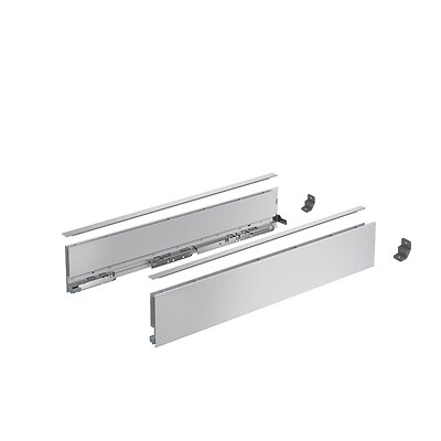 HETTICH - Profilé latéral de tiroir AvanTech YOU, H101mm x L550mm, argent, gauche et droite - HETTICH - 9353341 - large
