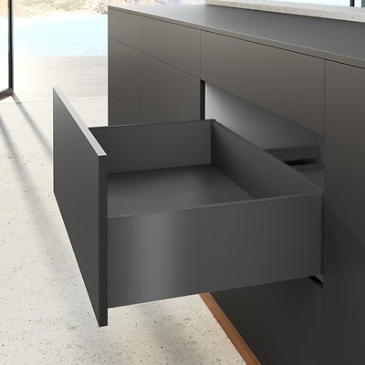 HETTICH - Profilé latéral de tiroir AvanTech YOU, hauteur 187 mm x NL 350 mm, Anthracite, gauche et droite - HETTICH - 9353441 - large