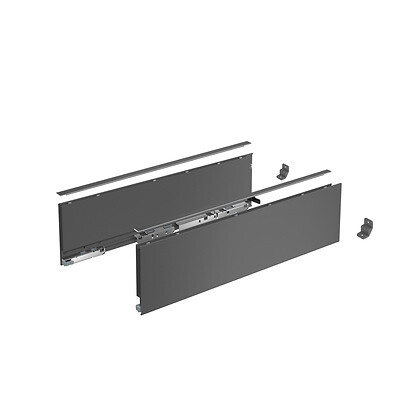 HETTICH - Profilé latéral de tiroir AvanTech YOU, hauteur 139 mm x NL 500 mm, Anthracite, gauche et droite - HETTICH - 9353435 - large
