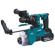 MAKITA - Perforateur SDS+ Brushless 2x5Ah 18V LXT ® MAKITA DHR183RTWJ + système d'aspiration + MAKPAC - vignette